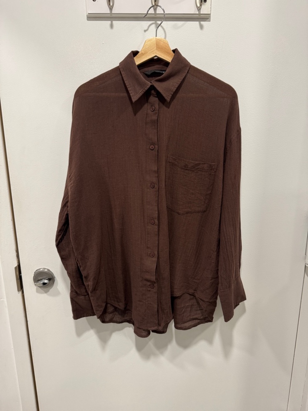 Zara Oversized Pocket Shirt